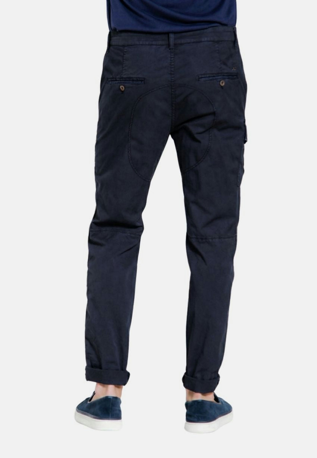 George Coolpocket pantalone cargo uomo in twill leggero stretch Logo Edition carrot fit ①