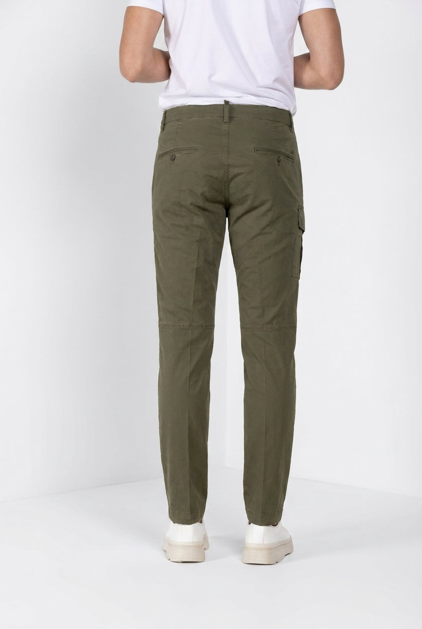 George Coolpocket pantalón cargo hombre en twill ligero stretch Logo Edition carrot fit ①
