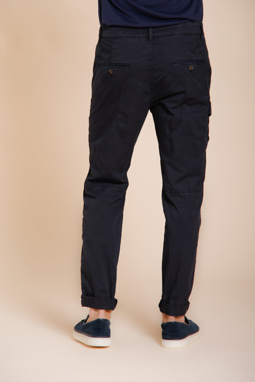 George Coolpocket men's cargo pants in lightweight stretch twill Logo Edition carrot fit ①