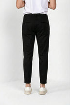 John Coolkhinos pantalón chino hombre de raso elástico Logo Edition carrot fit ①
