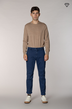 John Coolkhinos pantalon chino homme en gabardine logo edition carrot fit ①
