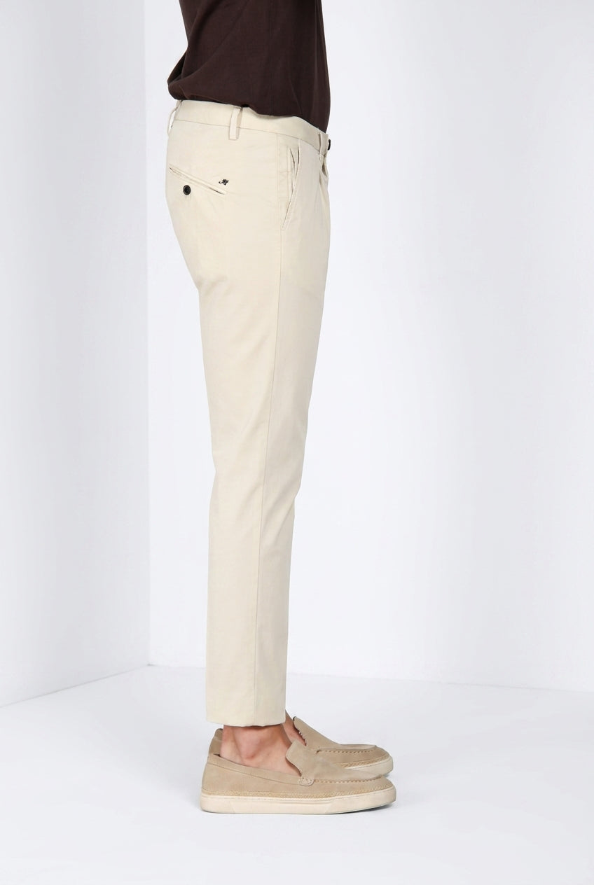 Osaka 1 Pince delamere pantalon chino homme en gabardine stretch carrot fit