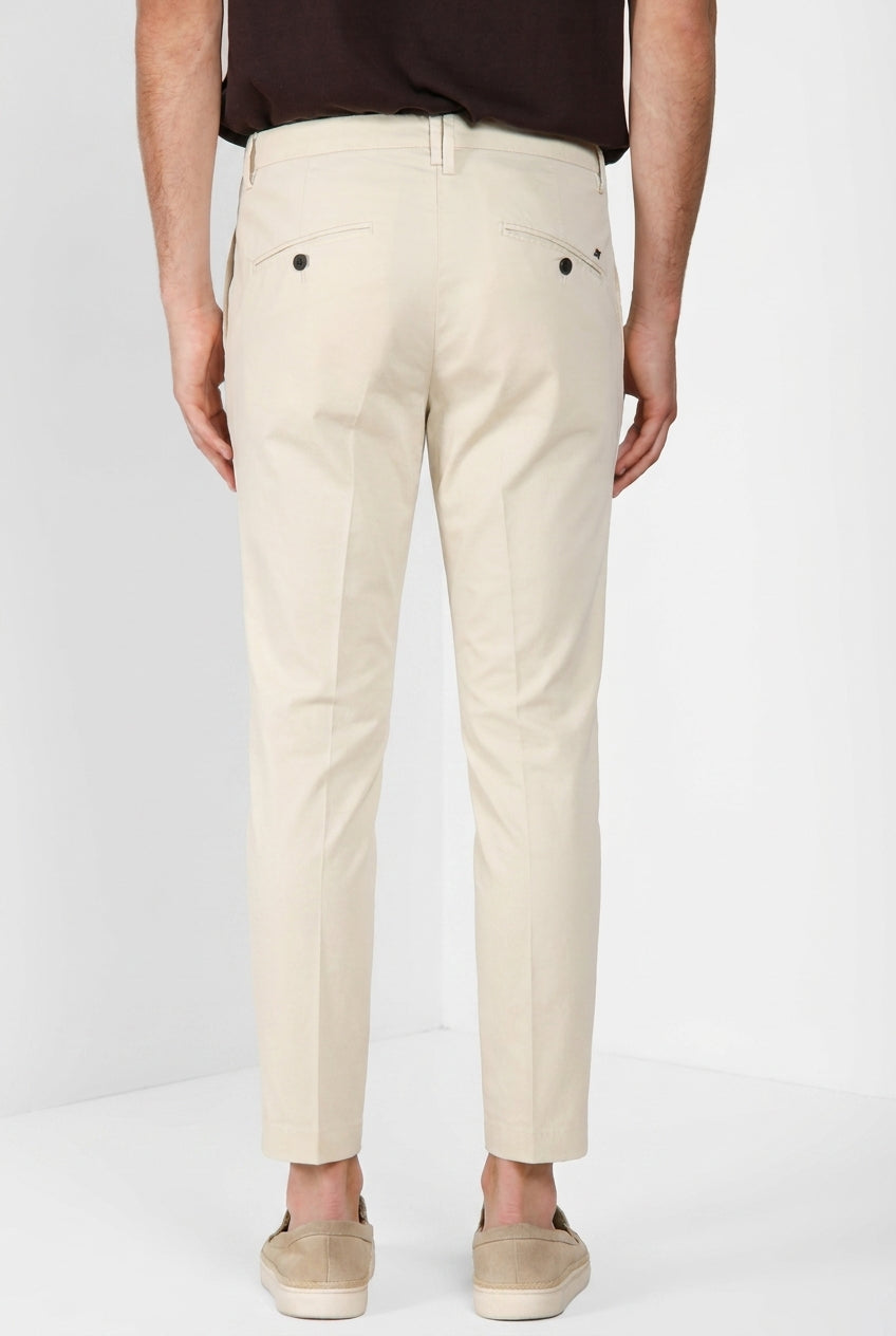Osaka 1 Pince delamere pantalon chino homme en gabardine stretch carrot fit