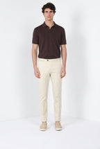 Osaka 1 Pince delamere pantalon chino homme en gabardine stretch carrot fit
