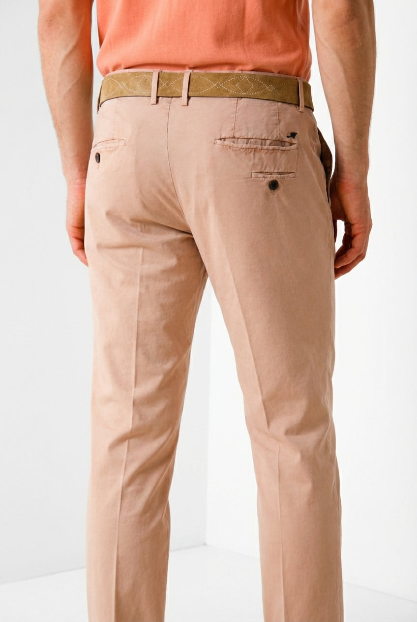 Torino delamere pantalon chino homme en gabardine stretch slim fit