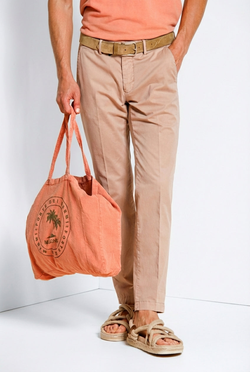 Torino delamere men's chino pants in stretch gabardine slim fit