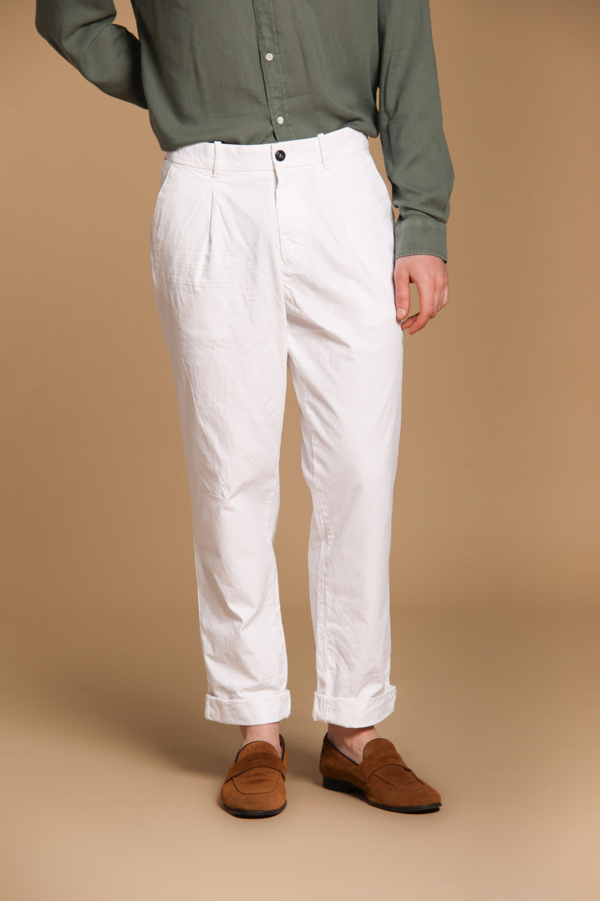 Pinces 22 pantalón chino hombre en canvas oxford relaxed fit