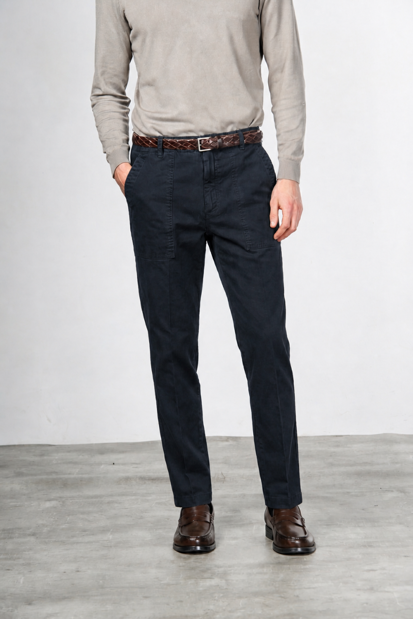 Prescott Fatigue Men's Chino Pants in Gabardine Relaxed Fit