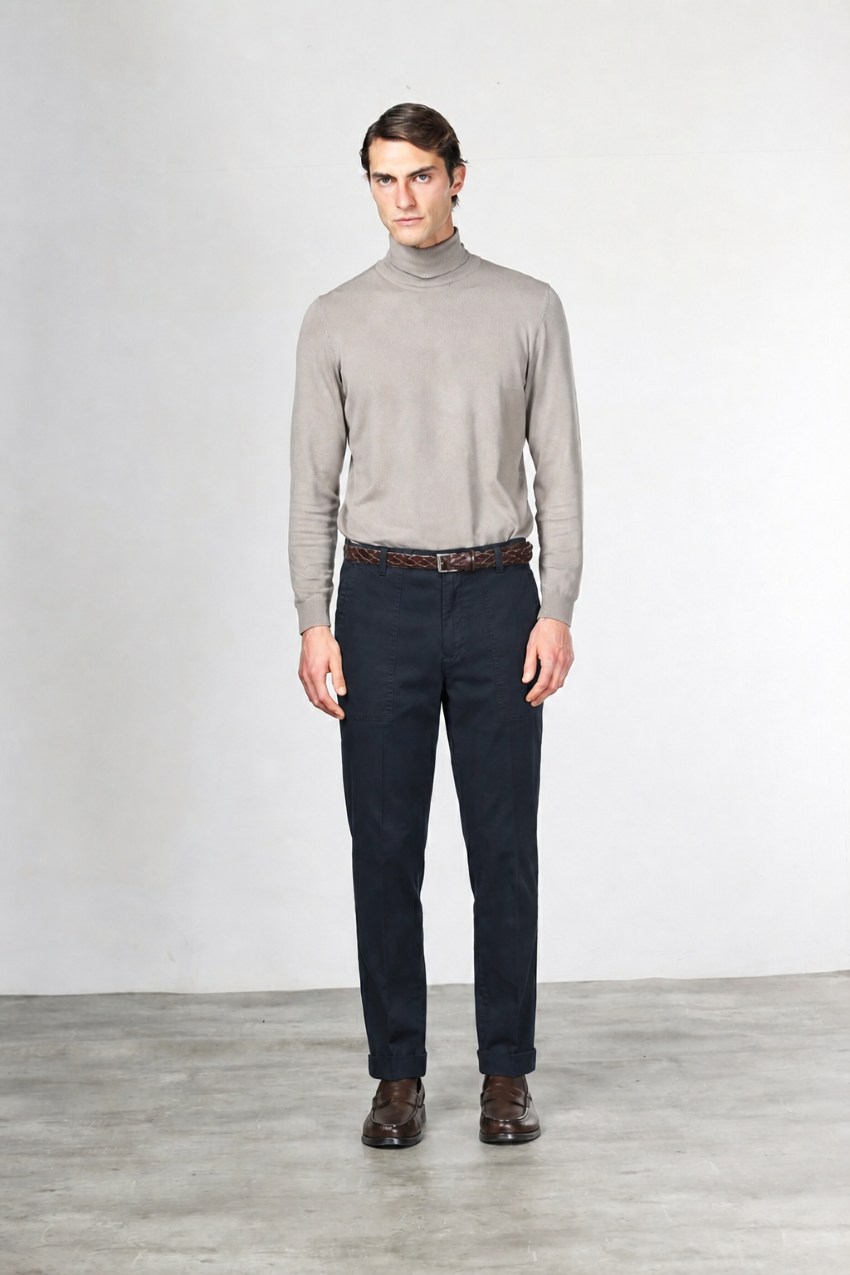 Prescott Fatigue Men's Chino Pants in Gabardine Relaxed Fit