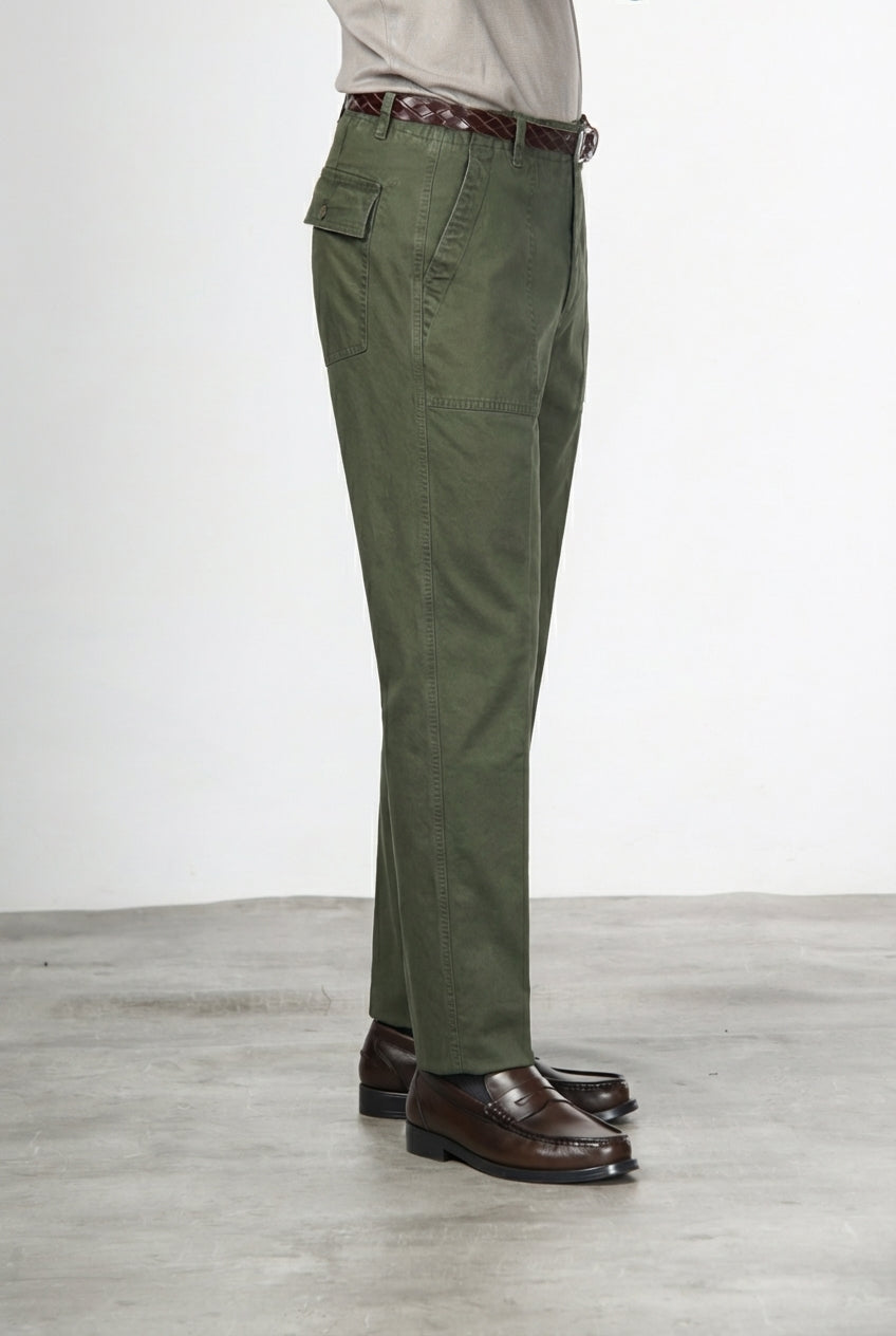 Prescott Fatique pantalone chino uomo in gabardina relaxed fit