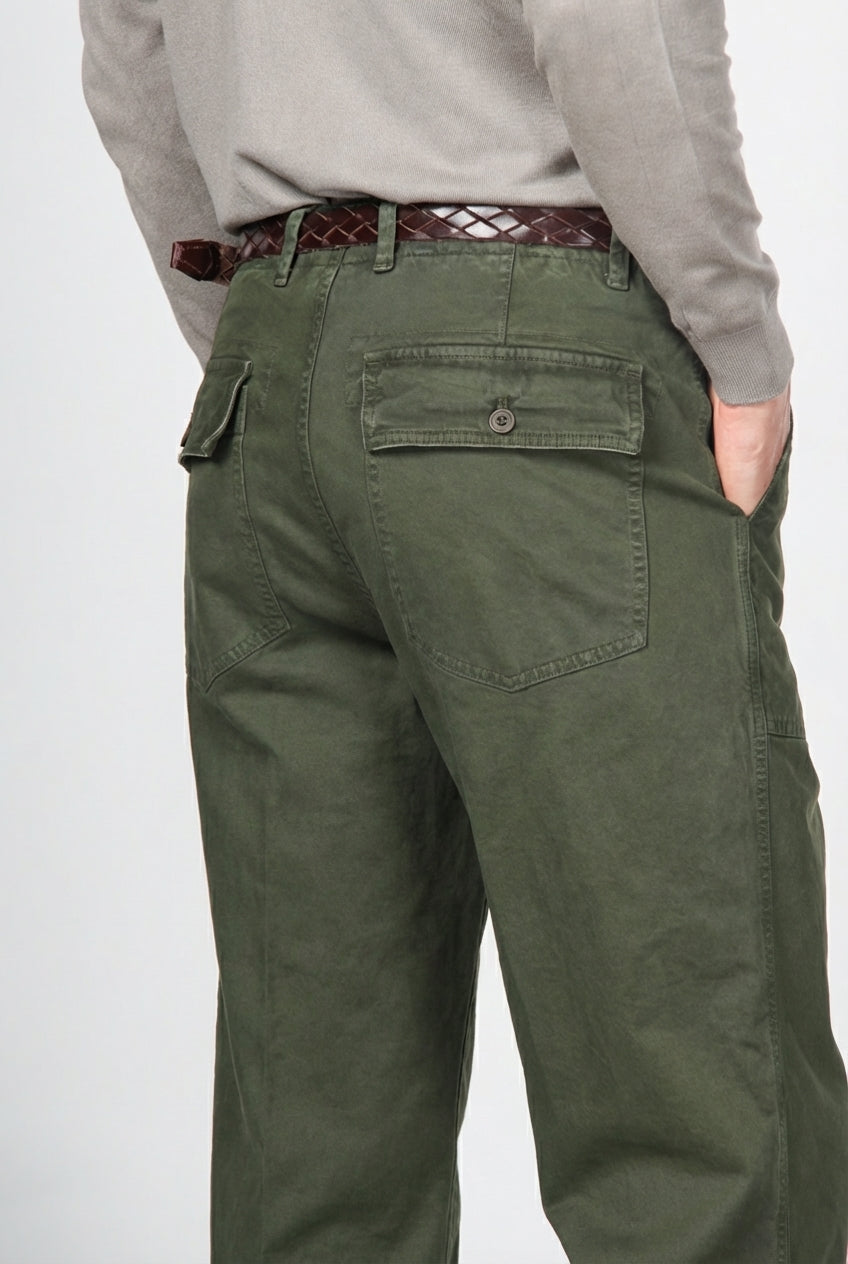 Prescott Fatique pantalone chino uomo in gabardina relaxed fit