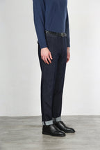 Chinos men’s chino pants in technical stretch denim with relaxed fit