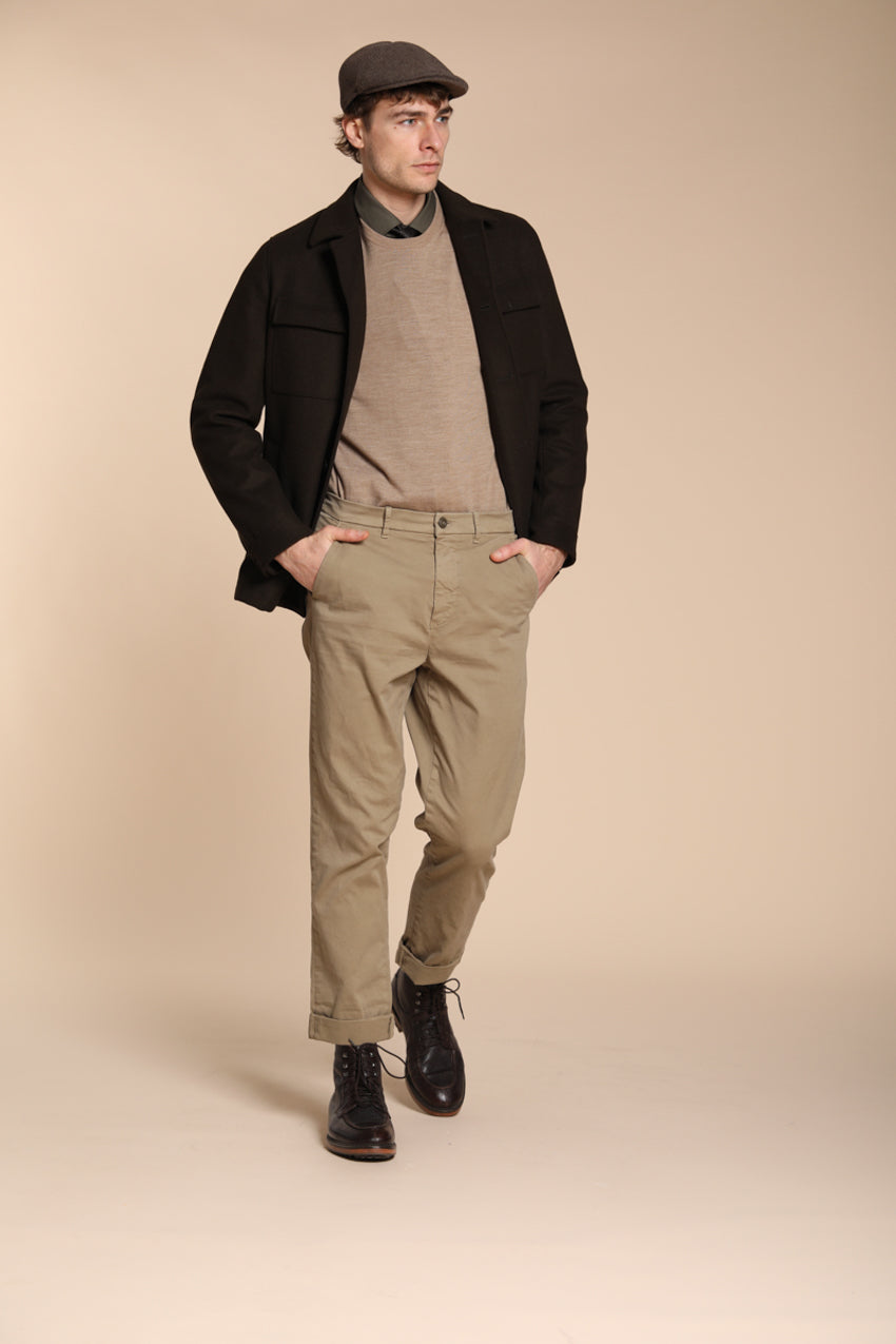 Chinos pantalon chino homme en gabardine relaxed fit