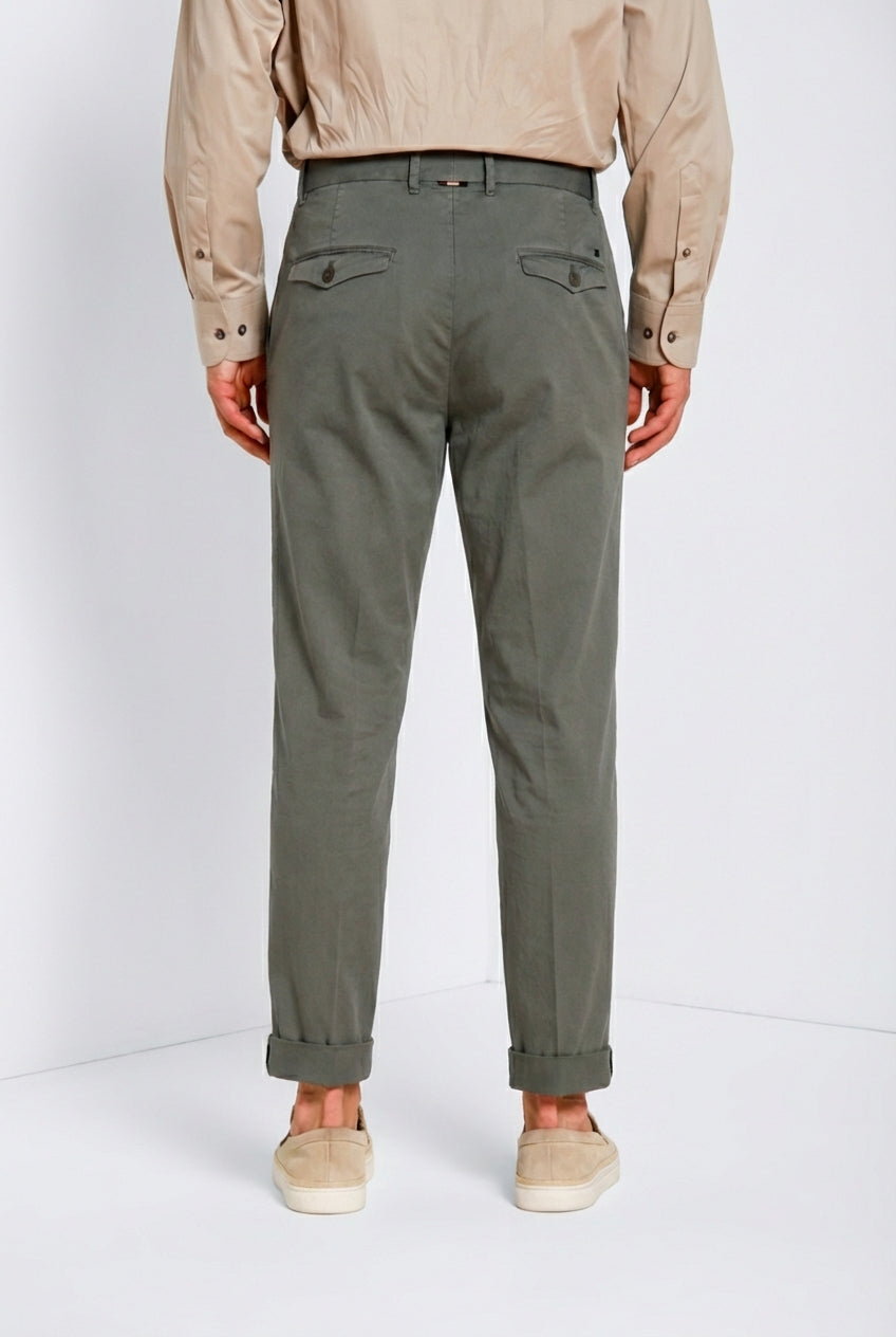 Pinces Hose Chino Herren aus Stretch-Gabardine relaxed fit