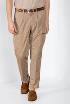 Cargo pantalone cargo uomo in twill leggero stretch relaxed fit
