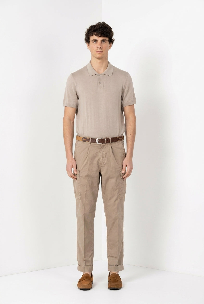 Cargo men's cargo pants in lightweight stretch twill relaxed fit