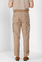 Cargo pantalone cargo uomo in twill leggero stretch relaxed fit
