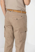Cargo pantalone cargo uomo in twill leggero stretch relaxed fit