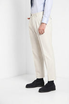 Don Johnson 2 Pinces men’s chino pants in bull carrot fit