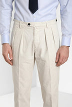 Don Johnson 2 Pinces men’s chino pants in bull carrot fit