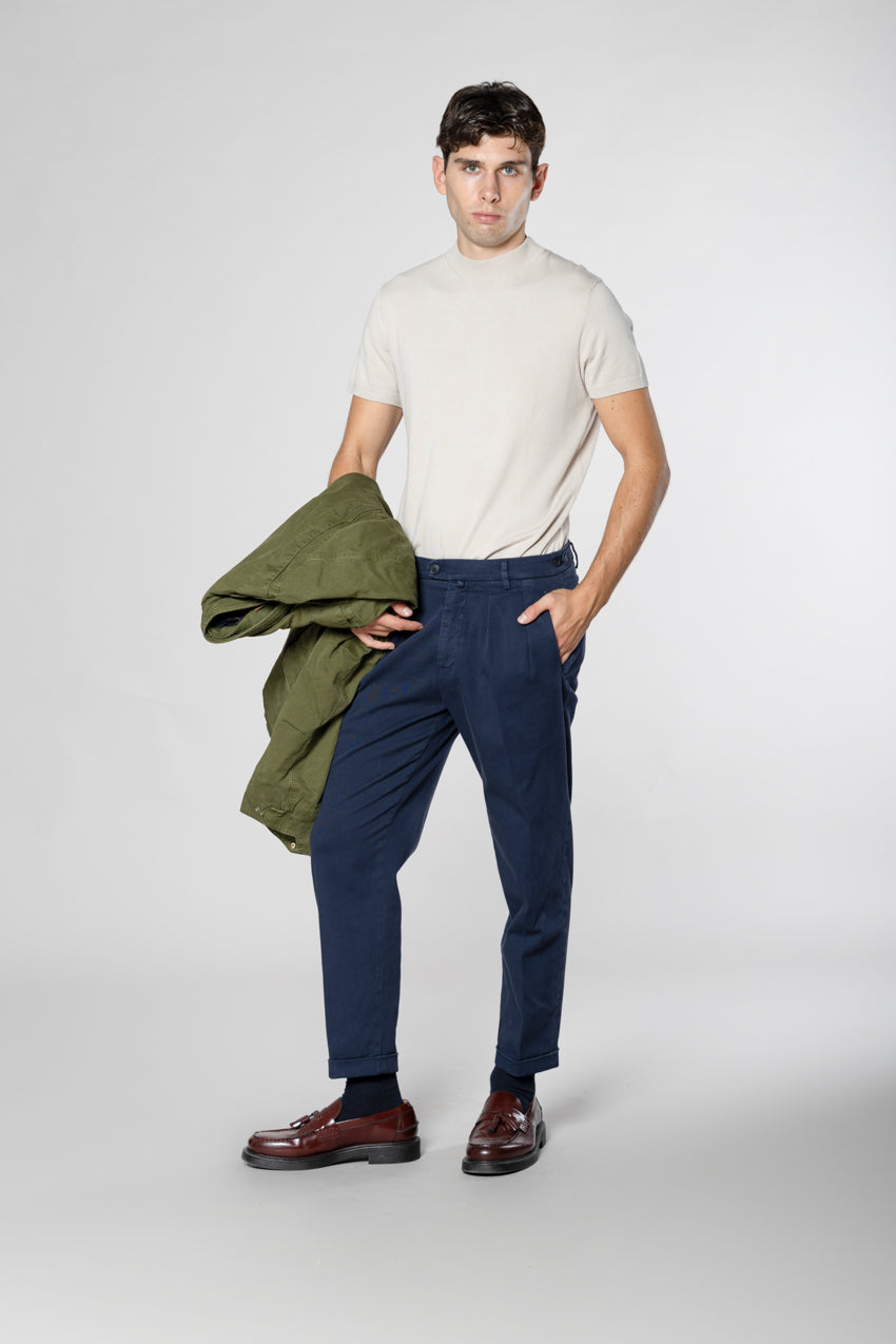 Don Johnson 2 Pinces men’s chino pants in bull carrot fit