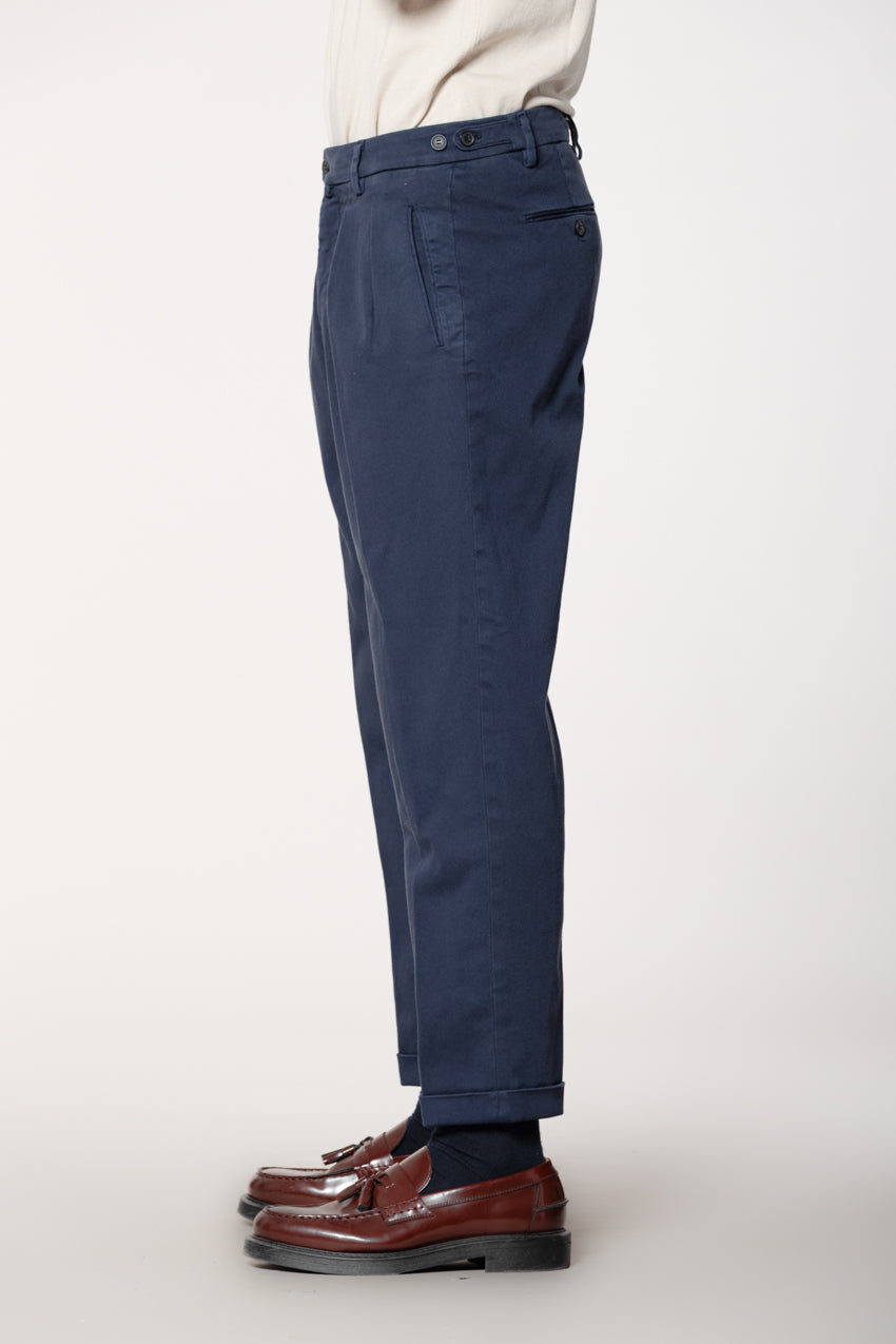 Don Johnson 2 Pinces men’s chino pants in bull carrot fit