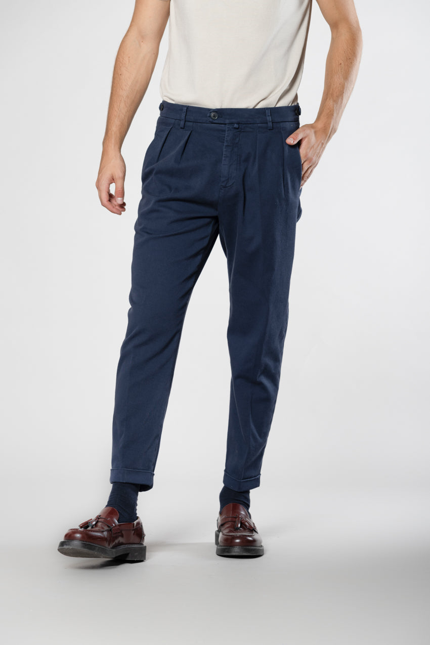 Don Johnson 2 Pinces men’s chino pants in bull carrot fit
