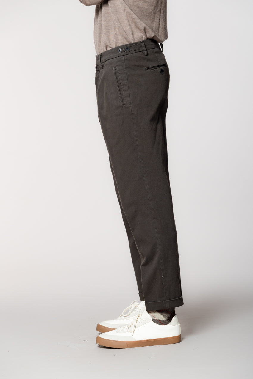 Don Johnson 2 Pinces men’s chino pants in bull carrot fit