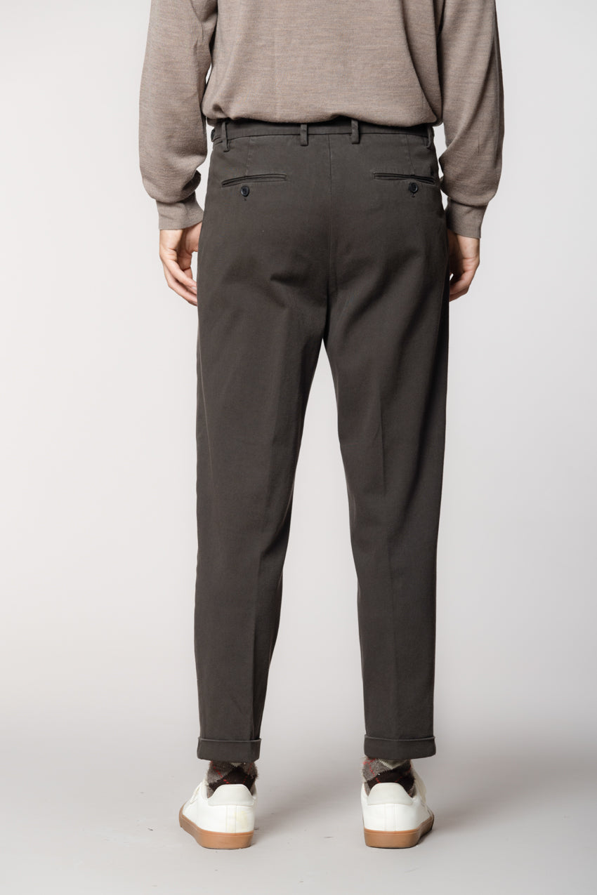 Don Johnson 2 Pinces men’s chino pants in bull carrot fit