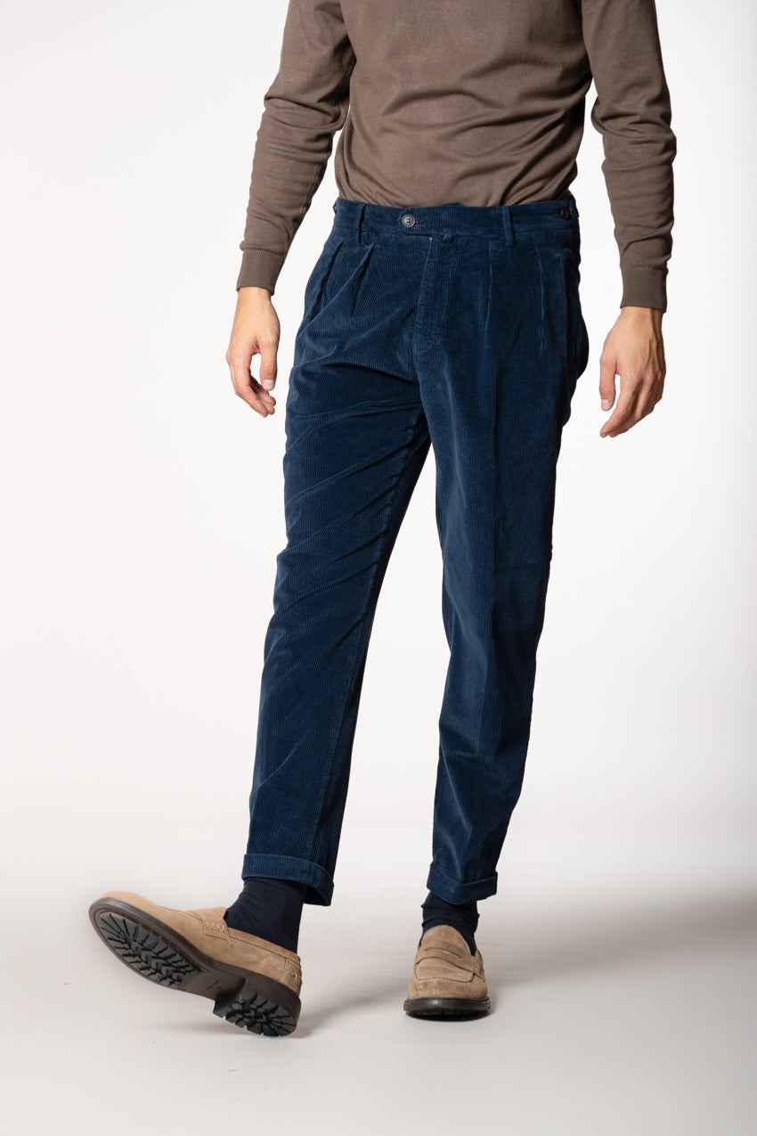 Don Johnson 2 Pinces men’s chino pants in 500-wale corduroy carrot fit