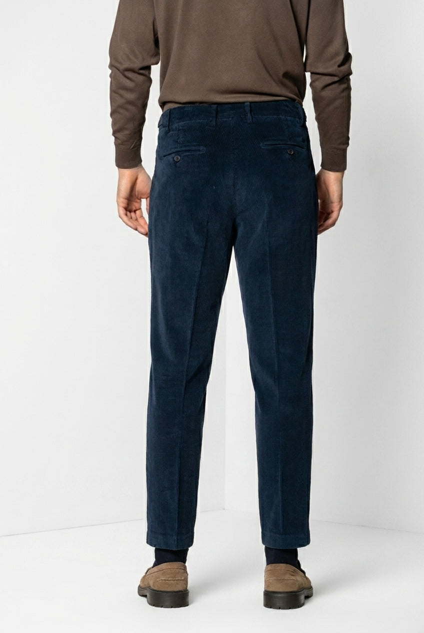 Don Johnson 2 Pinces men’s chino pants in 500-wale corduroy carrot fit