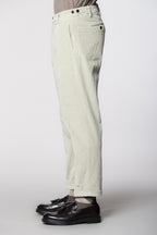 Don Johnson 2 Pinces pantalone chino uomo in velluto 500 righe carrot fit