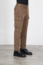 Chile men’s cargo pants in gabardine with carrot fit