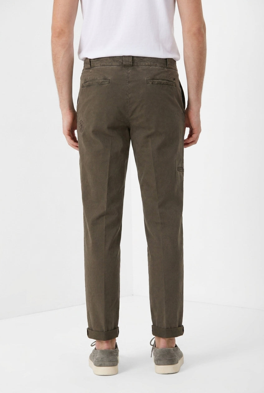 Madison M74 men's chino pants in lightweight stretch twill carrot fit