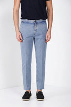 Madison M74 pantalone chino uomo in twill leggero stretch carrot fit