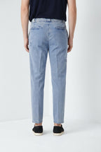 Madison M74 pantalone chino uomo in twill leggero stretch carrot fit