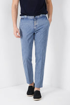 Madison M74 pantalone chino uomo in twill leggero stretch carrot fit