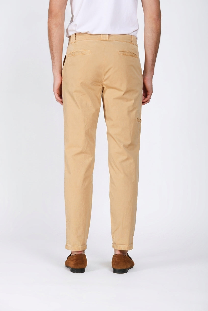Madison M74 pantalon chino homme en twill léger stretch carrot fit