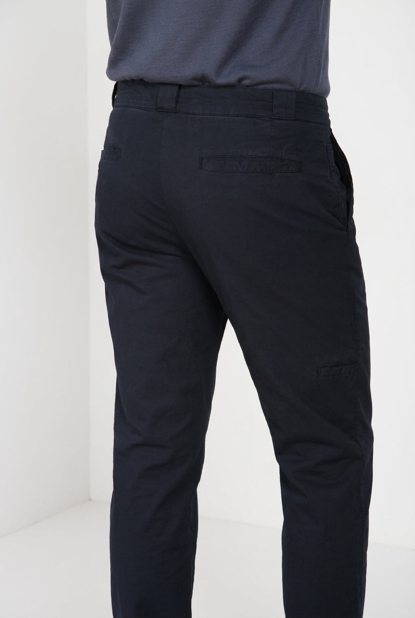 Madison M74 pantalon chino homme en twill léger stretch carrot fit
