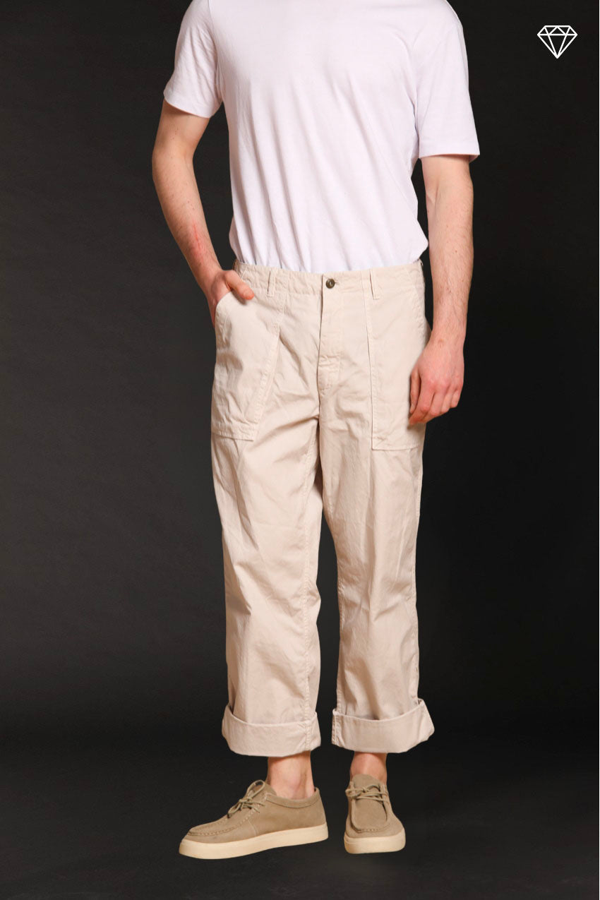 San Luis M74 pantalon cargo homme en toile oxford logo edition relaxed fit ①