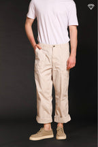 San Luis M74 pantalon cargo homme en toile oxford logo edition relaxed fit ①