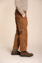 Foto 4 San Luis M74 pantalone cargo uomo in gabardina relaxed fit