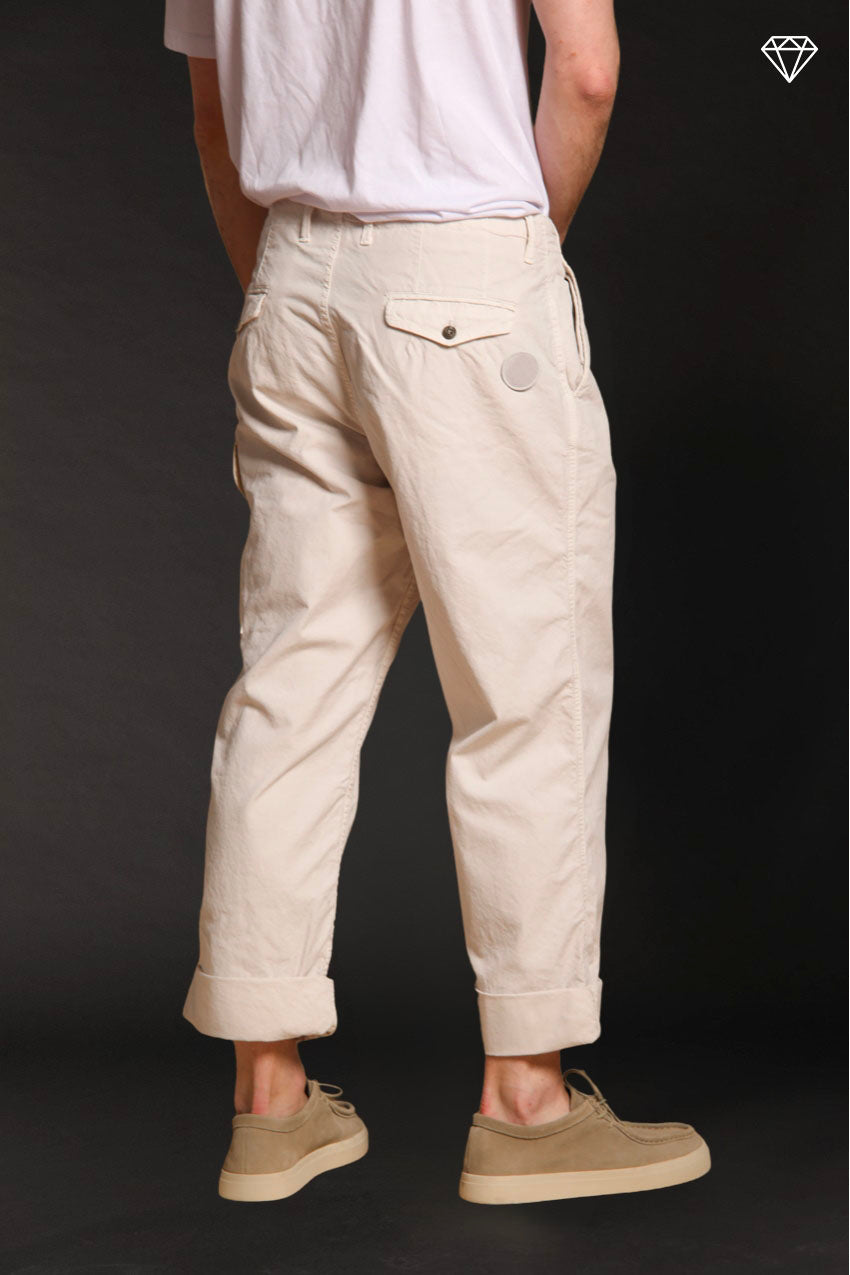 San Juan M74 pantalone cargo uomo in canvas oxford logo edition relaxed fit ①