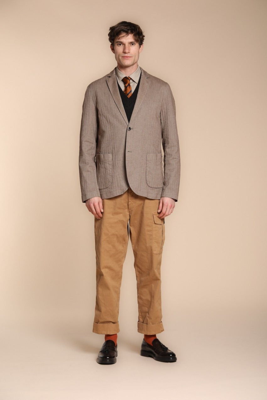 San Juan M74 pantalone cargo uomo in gabardina relaxed fit