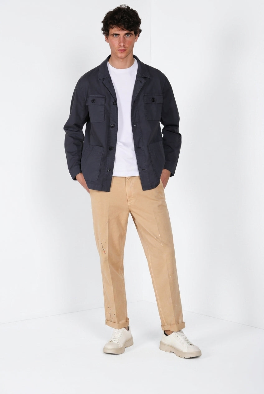 Dallas M74 pantalón cargo hombre en bull stretch relaxed fit ①