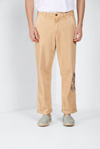 Denver M74 pantalón cargo hombre en panamá flameado relaxed fit ①