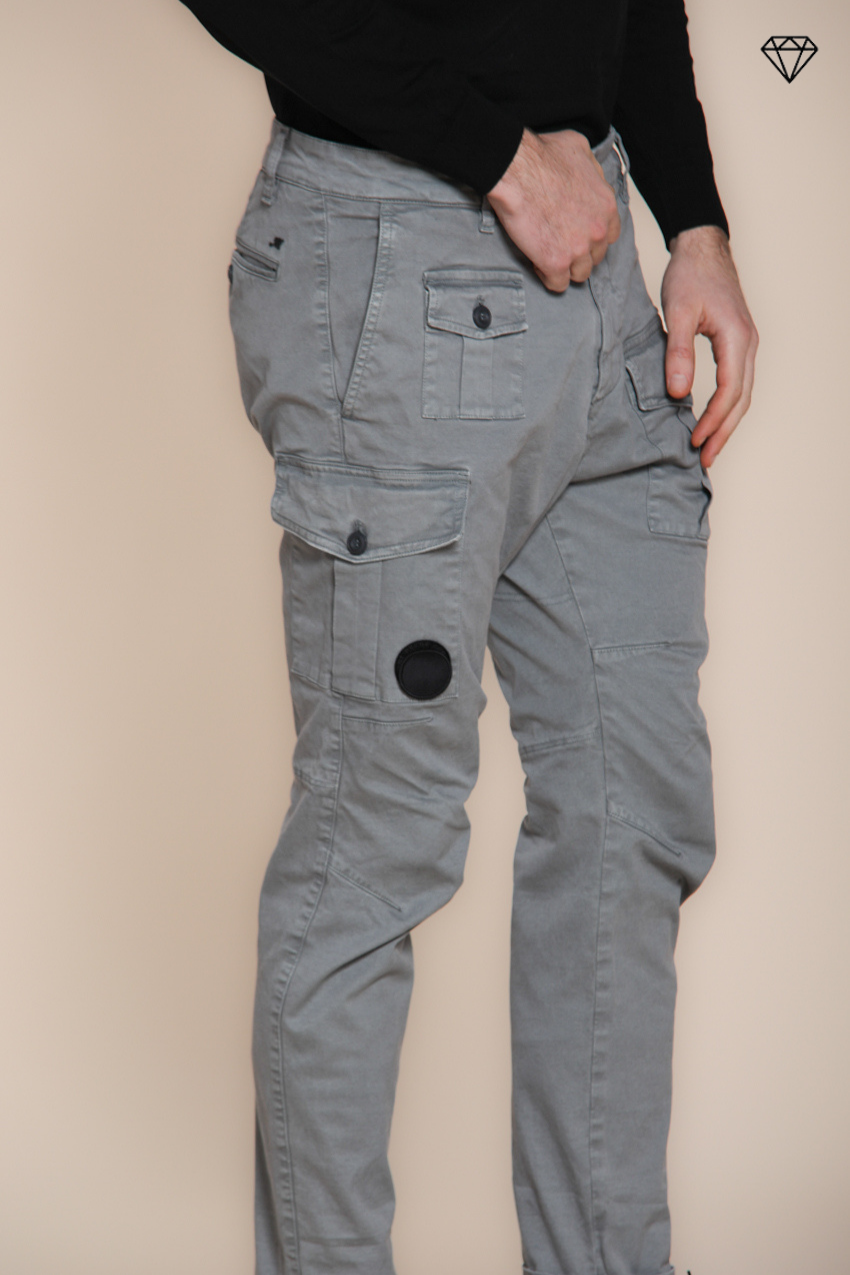 George Coolpocket pantalon cargo homme en gabardine logo edition carrot fit ①