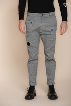 George Coolpocket pantalon cargo homme en gabardine logo edition carrot fit ①