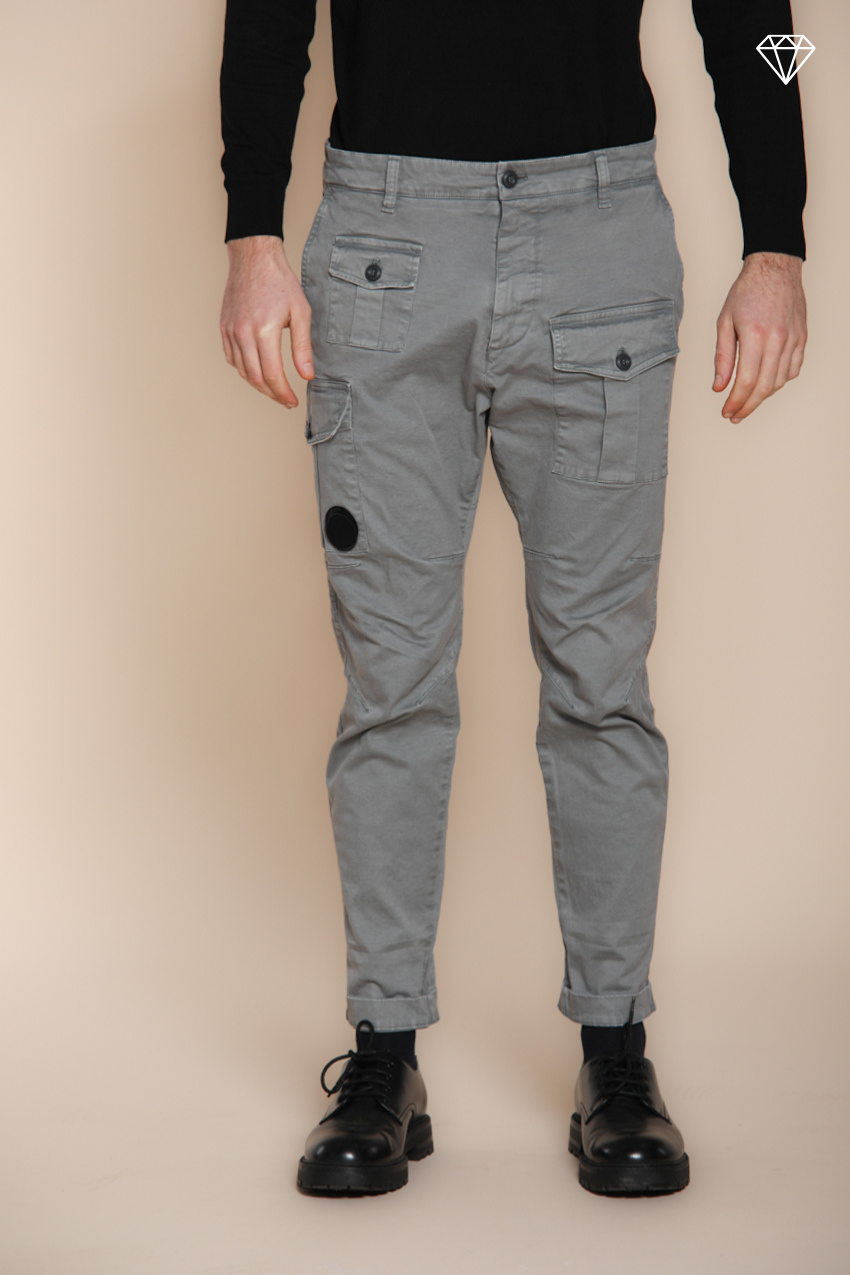 George Coolpocket pantalon cargo homme en gabardine logo edition carrot fit ①