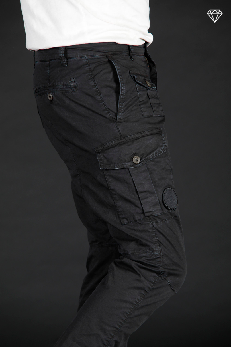 George Coolpocket pantalon cargo homme en coton pima léger logo edition carrot fit ①